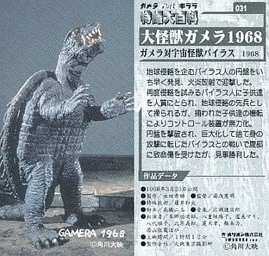 Trading Card - Gamera the Giant Monster