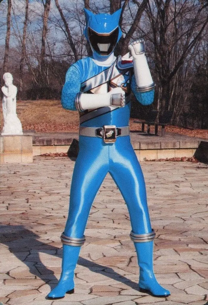 Trading Card - Zyuden Sentai Kyoryuger / Kyoryu Cyan