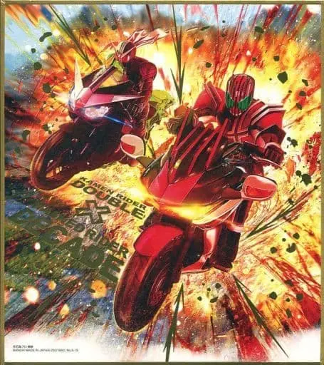 Illustration Board - Kamen Rider W / Kamen Rider Decade (Character) & Kamen Rider Double