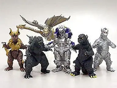 Trading Figure - Godzilla vs. King Ghidorah / Mecha-King Ghidorah & King Caesar & Mechagodzilla & King Ghidorah