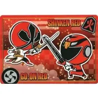 Plastic Sheet - Stationery - Engine Sentai Go-Onger / Go-On Red & Shinken Red