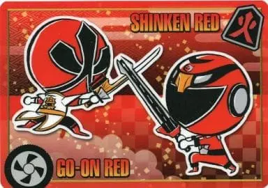 Plastic Sheet - Stationery - Engine Sentai Go-Onger / Go-On Red & Shinken Red