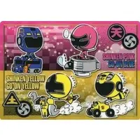 Plastic Sheet - Stationery - Engine Sentai Go-Onger / Go-On Yellow & Shinken Yellow & Go-On Blue & Shinken Pink