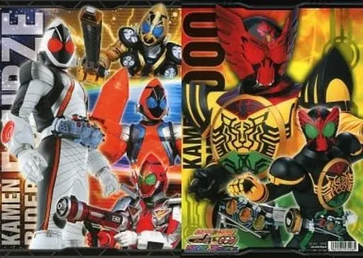 Stationery - Plastic Sheet - Kamen Rider OOO / Kamen Rider OOO & Kamen Rider Fourze