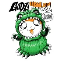 Clothes - T-shirts - Godzilla / Godziham-kun Size-M