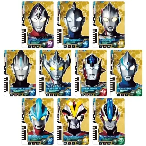 Ultra Dimension Cards - Ultraman Ginga S / Ultraman Ginga Victory & Ultraman Victory & Ultraman Fuma & Ultraman Titas