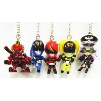 Key Chain - Hikonin Sentai Akibaranger / AkibaYellow & AkibaBlue & AkibaRed