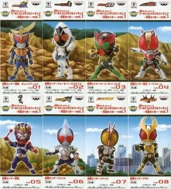 World Collectable Figure - Kamen Rider 555 / Kamen Rider Fourze (Character) & Kamen Rider Gaim (Character) & Kamen Rider Den-O & Kamen Rider Faiz