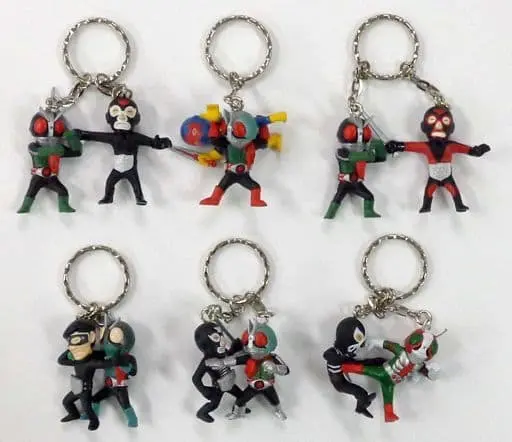 Key Chain - Kamen Rider / Kamen Rider 1 & Destron Combatmen & Kamen Rider 2 & Shocker Combatmen