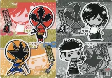 Plastic Sheet - Stationery - Samurai Sentai Shinkenger / Shinken Gold & Shinken Red