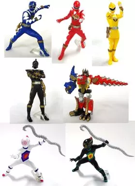 Trading Figure - Bakuryuu Sentai Abaranger / AbareYellow & AbaRed & AbareBlue & AbareBlack