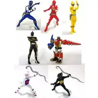 Trading Figure - Bakuryuu Sentai Abaranger / AbareBlack & AbareYellow & AbareBlue & AbareMax