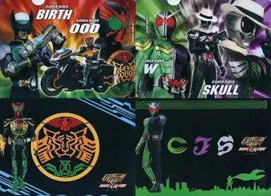 Stationery - Plastic Folder - Kamen Rider OOO / Kamen Rider Double & Kamen Rider Skull & Kamen Rider Birth