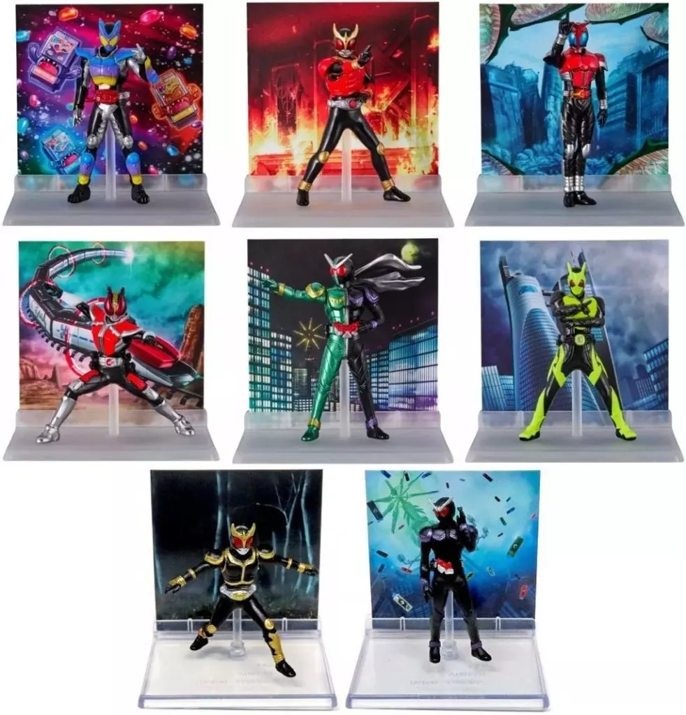 Micro Statue Collection - Kamen Rider Kuuga / Kamen Rider Den-O & Kamen Rider Double & Kamen Rider Joker