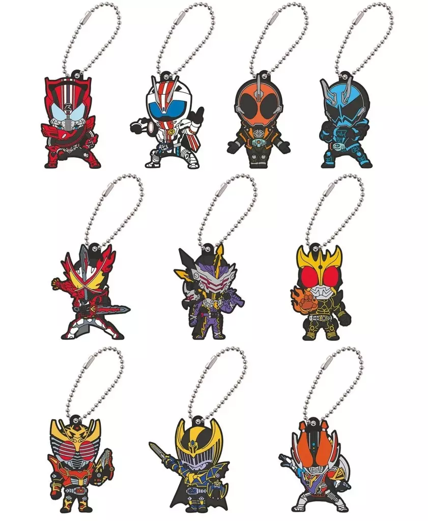 Key Chain - Kamen Rider Kuuga / Kamen Rider Knight & Kamen Rider Mach & Kamen Rider Specter & Kamen Rider Calibur