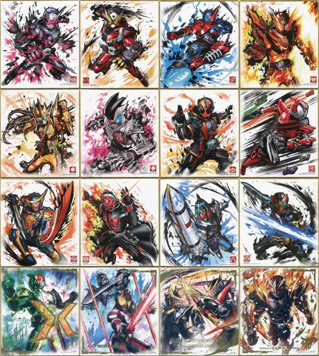 Illustration Board - Kamen Rider Kuuga / Kamen Rider Genm & Kamen Rider Cross-Z & Kamen Rider Geiz