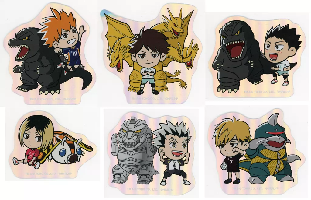 Stickers - Godzilla / Mechagodzilla & Gigan & King Ghidorah & Mothra
