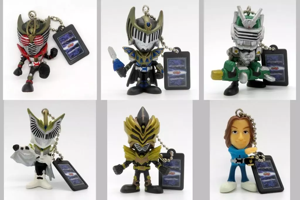 Key Chain - Kamen Rider Ryuki / Kamen Rider Knight & Kamen Rider Zolda & Kamen Rider Odin & Kamen Rider Femme