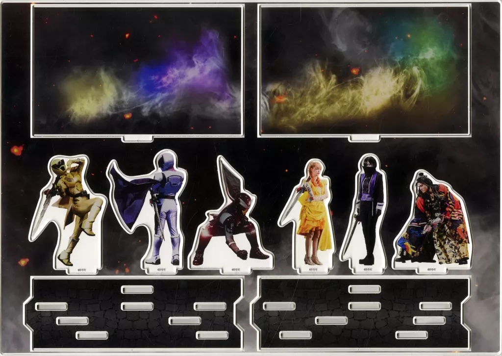 Acrylic stand - Ohsama Sentai King-Ohger / Kamakiri Ohger & Papillon Ohger & Hachi Ohger