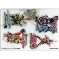 Key Chain - Kamen Rider Ex-Aid / Kamen Rider Genm & Kamen Rider Brave & Kamen Rider Snipe & Kamen Rider Para-DX