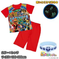 Premium Bandai Limited - Luminous Pajamas - Kids Clothes - No.1 Sentai Gozyuger Size-110