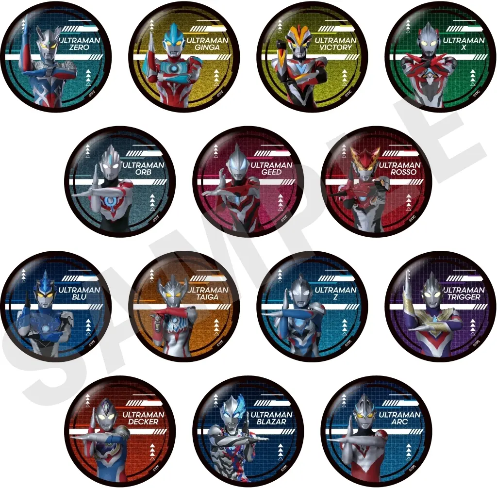 Badge - Ultraman Zero Series / Ultraman Victory & Ultraman Rosso & Ultraman Blu
