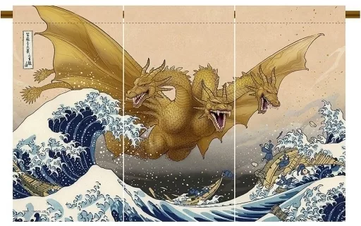 Tapestry - Godzilla / King Ghidorah