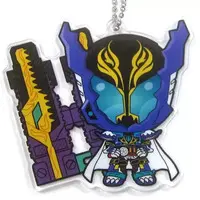 Key Chain - Kamen Rider Build / Kamen Rider Grease & Kamen Rider Rogue