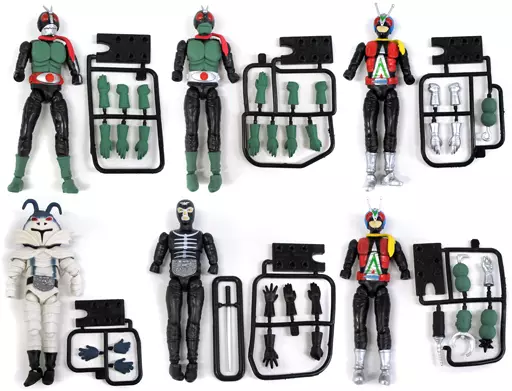 Trading Figure - Kamen Rider / Kamen Rider 1 & Riderman & Zanjioh & Shocker Combatmen