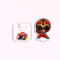 Premium Bandai Limited - Super Sentai Series All Red Deformed Acrylic Stand - Gosei Sentai Dairanger / RyuuRanger