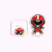 Premium Bandai Limited - Super Sentai Series All Red Deformed Acrylic Stand - Chikyuu Sentai Fiveman / FiveRed