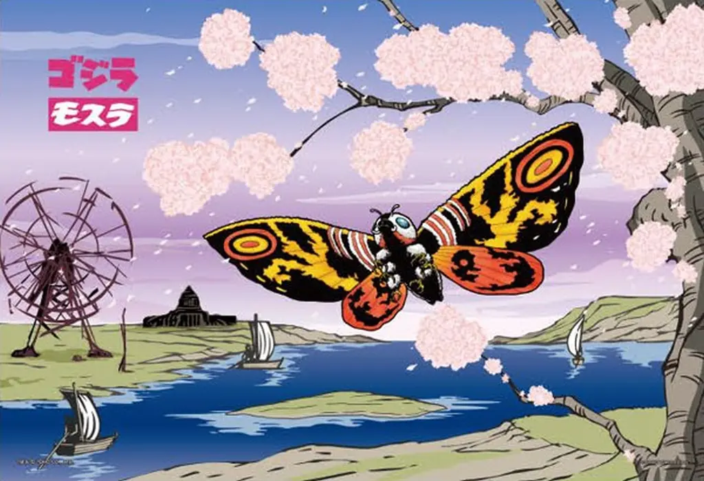 Jigsaw puzzle - Godzilla / Mothra (Japanese style モスラ 「ゴジラ