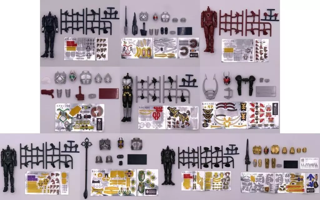 Trading Figure - Kamen Rider Blade / Kamen Rider Garren & Kamen Rider Chalice & Kamen Rider Leangle