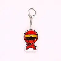 Premium Bandai Limited - Super Sentai Series All Red Deformed Acrylic Charms - Ninja Sentai Kakuranger / NinjaRed