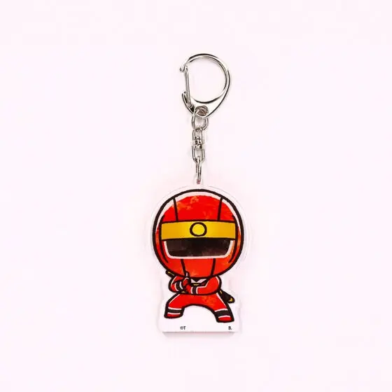 Premium Bandai Limited - Super Sentai Series All Red Deformed Acrylic Charms - Ninja Sentai Kakuranger / NinjaRed