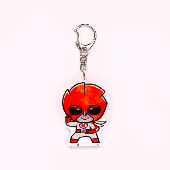 Premium Bandai Limited - Super Sentai Series All Red Deformed Acrylic Charms - Battle Fever J / Battle Japan