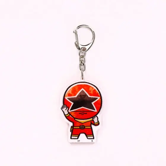 Premium Bandai Limited - Super Sentai Series All Red Deformed Acrylic Charms - Chouriki Sentai Ohranger / OhRed