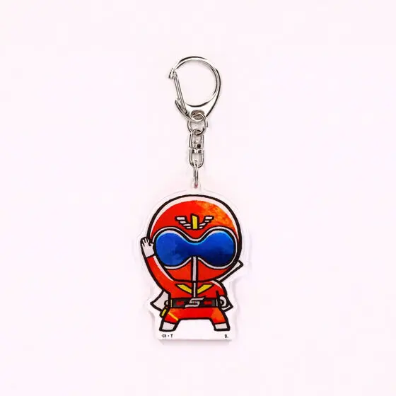 Premium Bandai Limited - Super Sentai Series All Red Deformed Acrylic Charms - Himitsu Sentai Gorenger / Akarenger