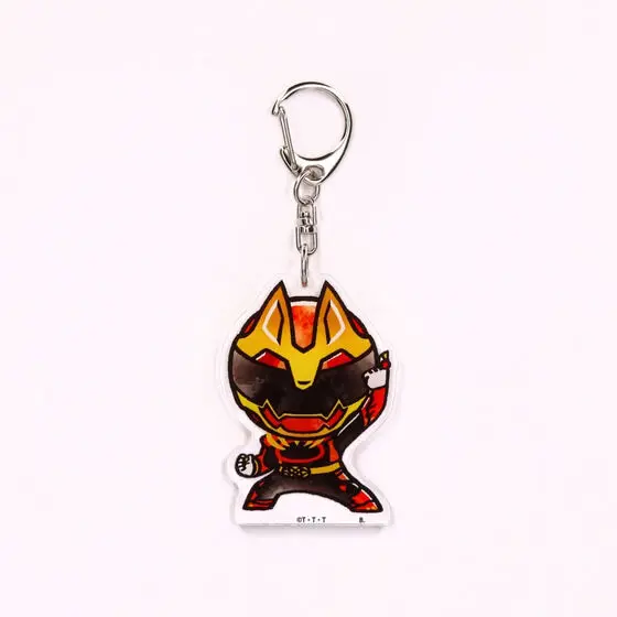 Premium Bandai Limited - Super Sentai Series All Red Deformed Acrylic Charms - No.1 Sentai Gozyuger / GozyuWolf