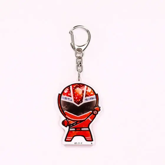Premium Bandai Limited - Super Sentai Series All Red Deformed Acrylic Charms - Mashin Sentai Kiramager / Kiramai Red