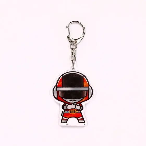 Premium Bandai Limited - Super Sentai Series All Red Deformed Acrylic Charms - Choudenshi Bioman / Red1