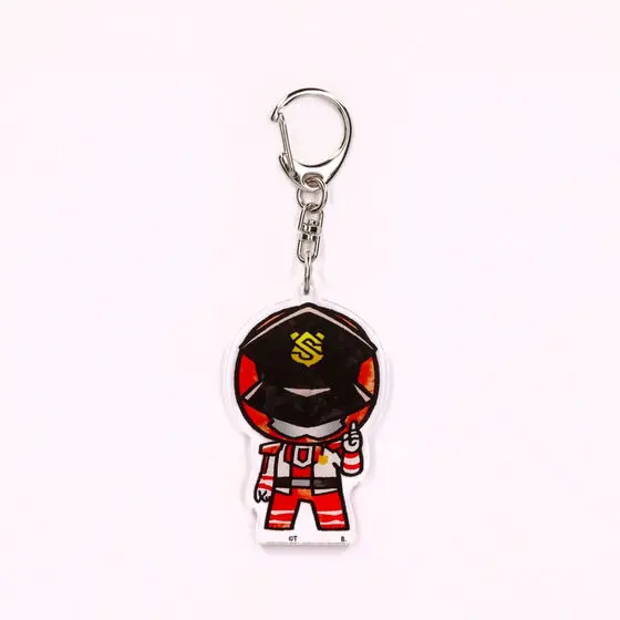 Premium Bandai Limited - Super Sentai Series All Red Deformed Acrylic Charms - Kaitou Sentai Lupinranger VS Keisatsu Sentai Patranger / Patren 1gou