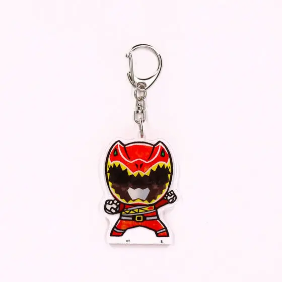Premium Bandai Limited - Super Sentai Series All Red Deformed Acrylic Charms - Zyuden Sentai Kyoryuger / Kyoryu Red