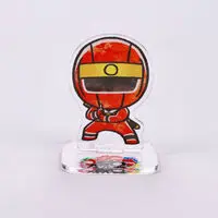 Premium Bandai Limited - Super Sentai Series All Red Deformed Acrylic Stand - Himitsu Sentai Gorenger / NinjaRed