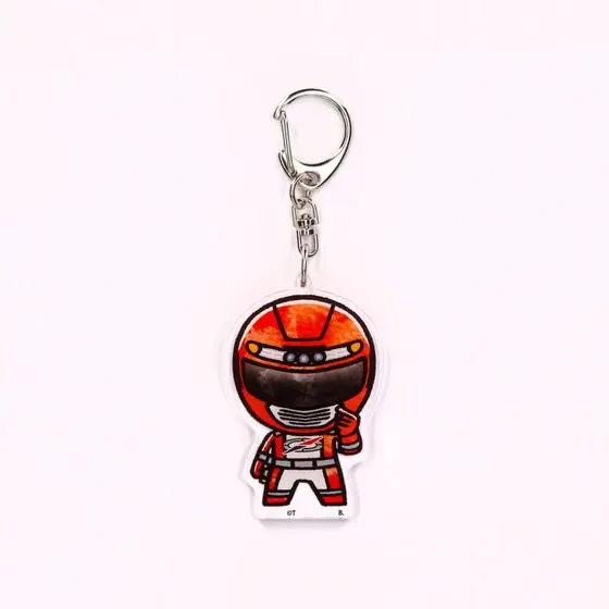 Super Sentai Series All Red Deformed Acrylic Charms - Premium Bandai Limited - GoGo Sentai Boukenger / Bouken Red