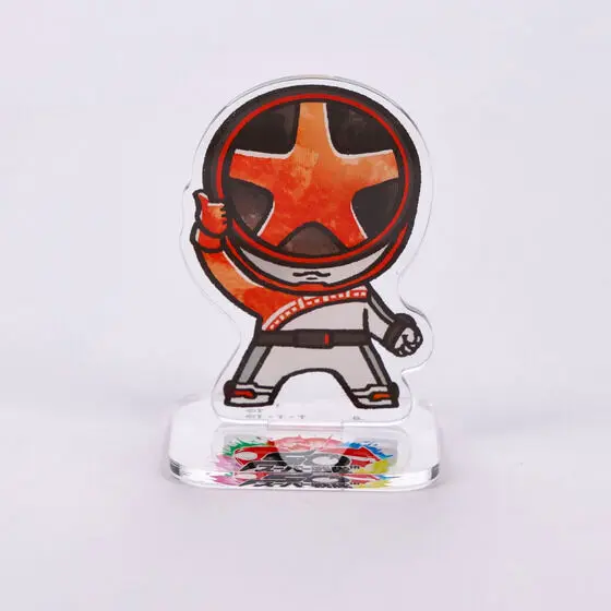 Super Sentai Series All Red Deformed Acrylic Stand - Premium Bandai Limited - Bakuage Sentai Boonboomger / Bun Red
