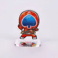 Super Sentai Series All Red Deformed Acrylic Stand - Premium Bandai Limited - J.A.K.Q. Dengekitai / Spade Ace