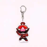 Super Sentai Series All Red Deformed Acrylic Charms - Premium Bandai Limited - Avataro Sentai Donbrothers / Don Momotaro