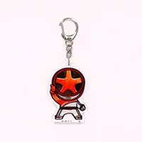 Super Sentai Series All Red Deformed Acrylic Charms - Premium Bandai Limited - Bakuage Sentai Boonboomger / Bun Red