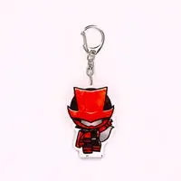 Super Sentai Series All Red Deformed Acrylic Charms - Premium Bandai Limited - Kaitou Sentai Lupinranger VS Keisatsu Sentai Patranger / Lupin Red